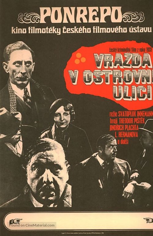 Vrazda v Ostrovni ulici - Czech Movie Poster