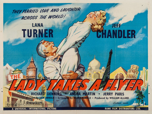 The Lady Takes a Flyer - British Movie Poster