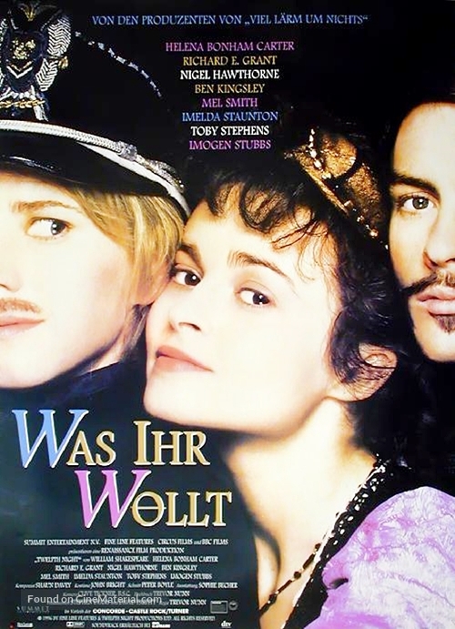 Twelfth Night: Or What You Will - German Movie Poster