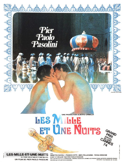 Il fiore delle mille e una notte - French Movie Poster