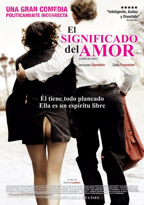 Le nom des gens - Argentinian Movie Poster