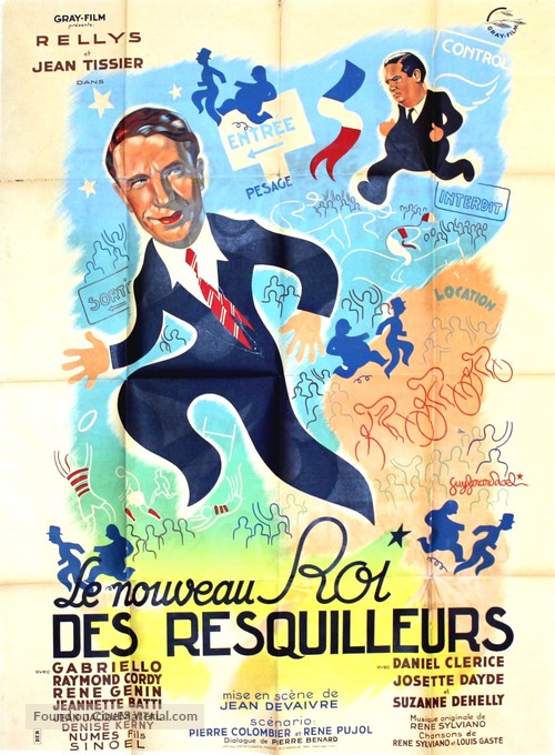 Le roi des resquilleurs - French Movie Poster