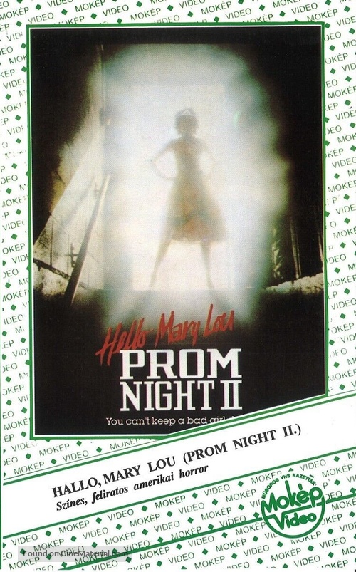 Hello Mary Lou: Prom Night II - Hungarian VHS movie cover