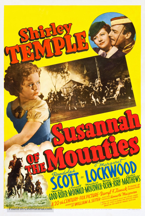 Susannah of the Mounties - Movie Poster