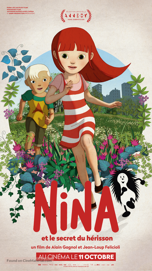 Nina et le secret du h&eacute;risson - French Movie Poster