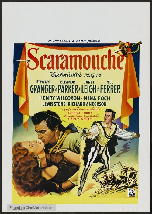 Scaramouche - Belgian Movie Poster