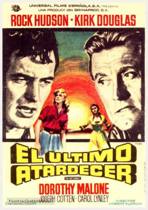 The Last Sunset - Spanish Movie Poster