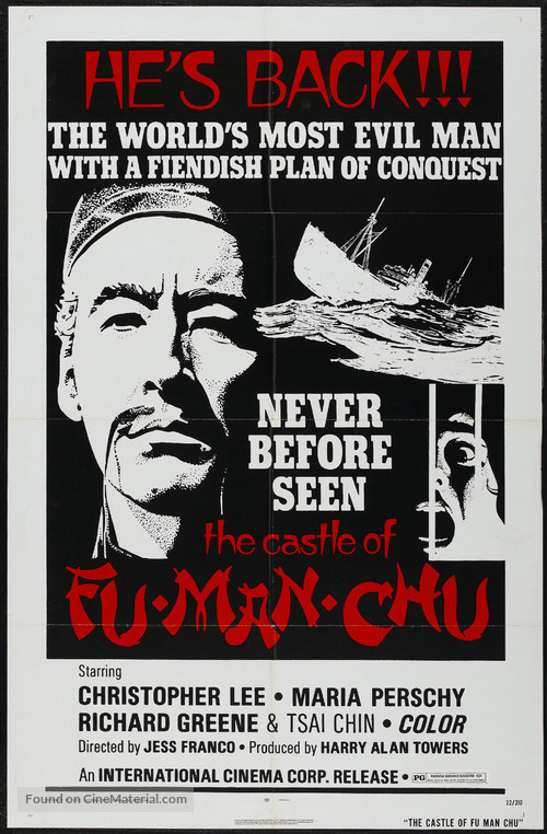 The Castle of Fu Manchu - Movie Poster