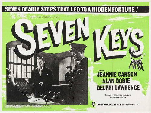 Seven Keys - British Movie Poster