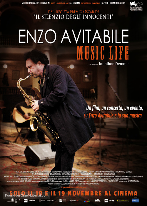 Enzo Avitabile Music Life - Italian Movie Poster