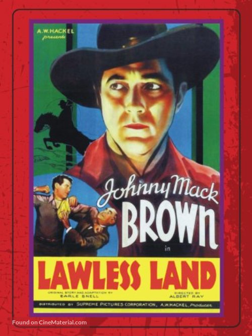 Lawless Land - DVD movie cover
