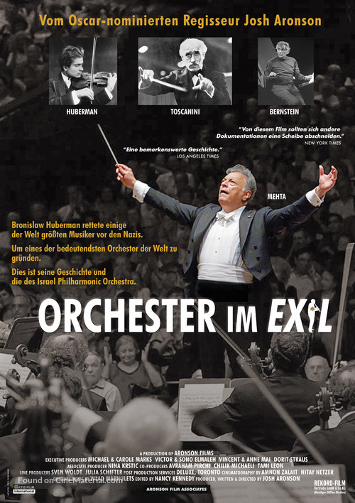 Orchestra of Exiles - German Movie Poster