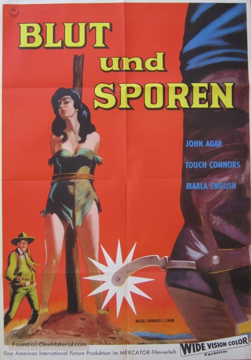 Flesh and the Spur - German Movie Poster