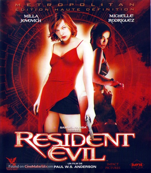 Resident Evil - French Blu-Ray movie cover