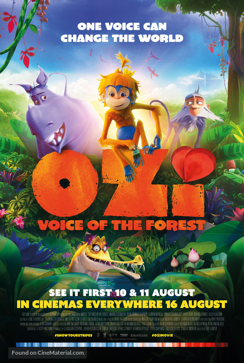 Ozi: Voice of the Forest - British Movie Poster