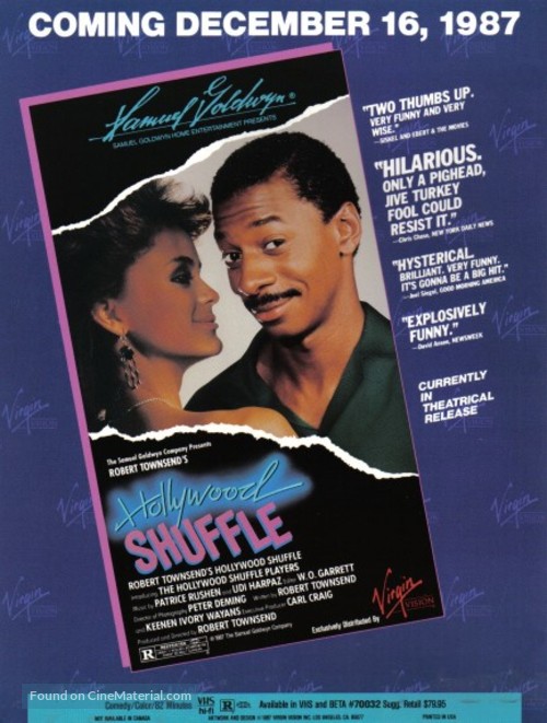 Hollywood Shuffle - Video release movie poster