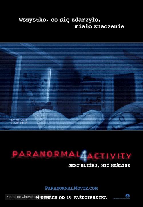 Paranormal Activity 4 - Polish Movie Poster