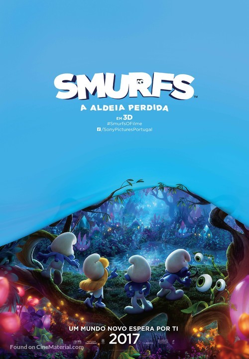 Smurfs: The Lost Village - Portuguese Movie Poster