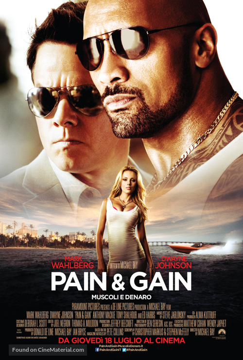 Pain &amp; Gain - Italian Movie Poster