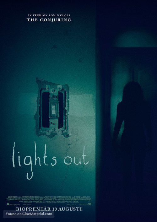 Lights Out - Swedish Movie Poster