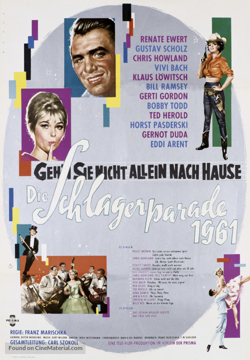 Schlagerparade 1961 - German Movie Poster