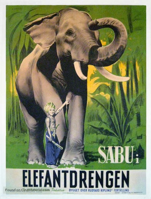 Elephant Boy - Danish Movie Poster