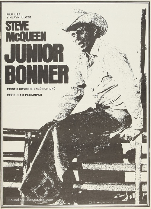 Junior Bonner - Czech Movie Poster