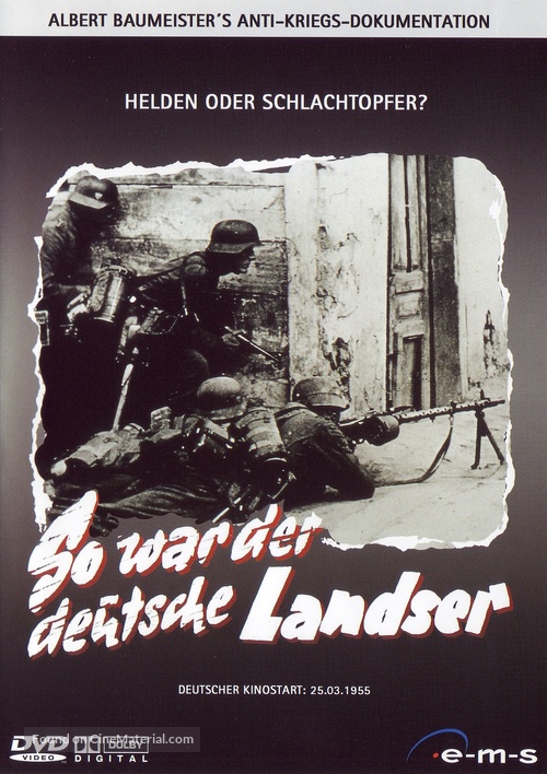 So war der deutsche Landser - German DVD movie cover