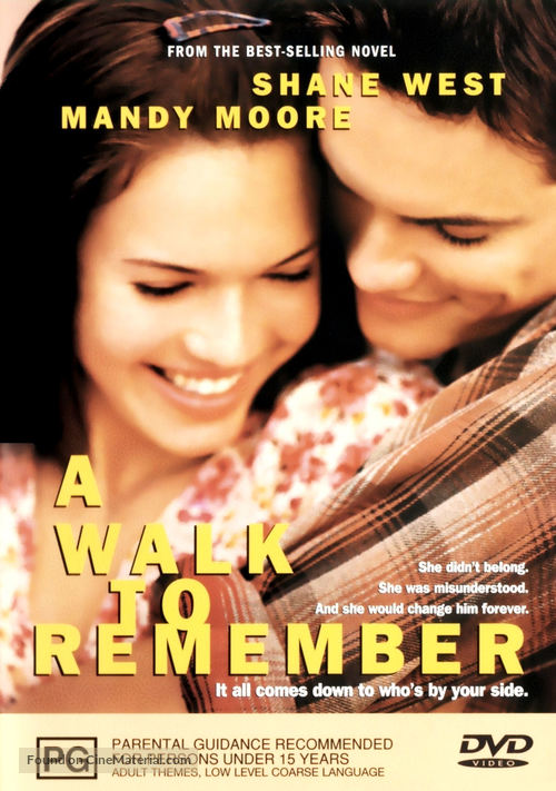 A Walk to Remember - Australian DVD movie cover
