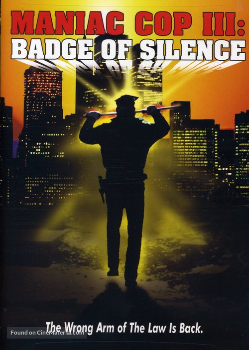 Maniac Cop 3: Badge of Silence - DVD movie cover