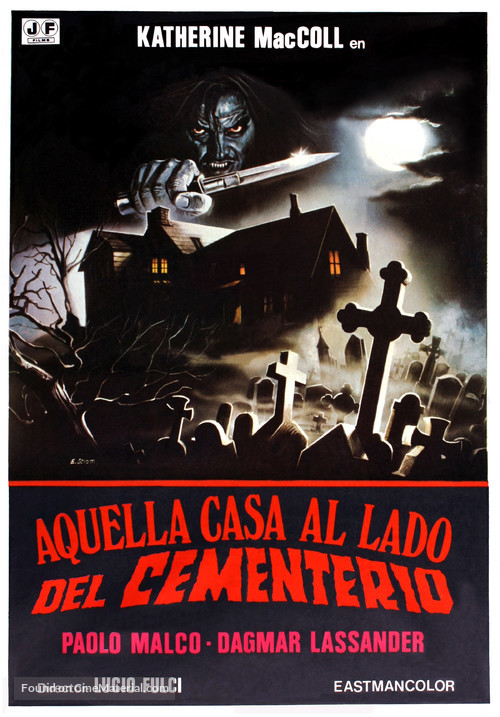 Quella villa accanto al cimitero - Spanish Movie Poster