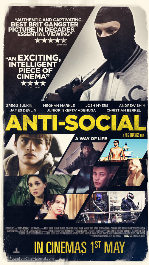 Anti-Social - British Movie Poster
