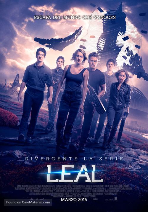 The Divergent Series: Allegiant - Chilean Movie Poster