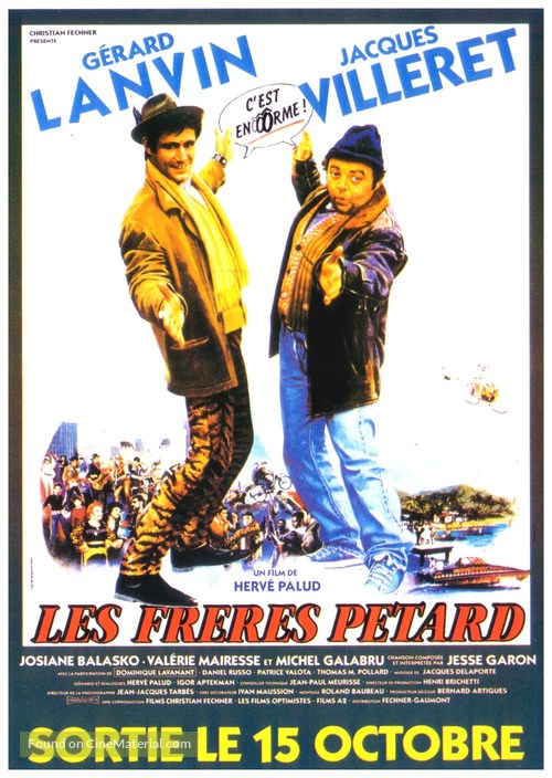 Les fr&egrave;res P&eacute;tard - French Movie Poster