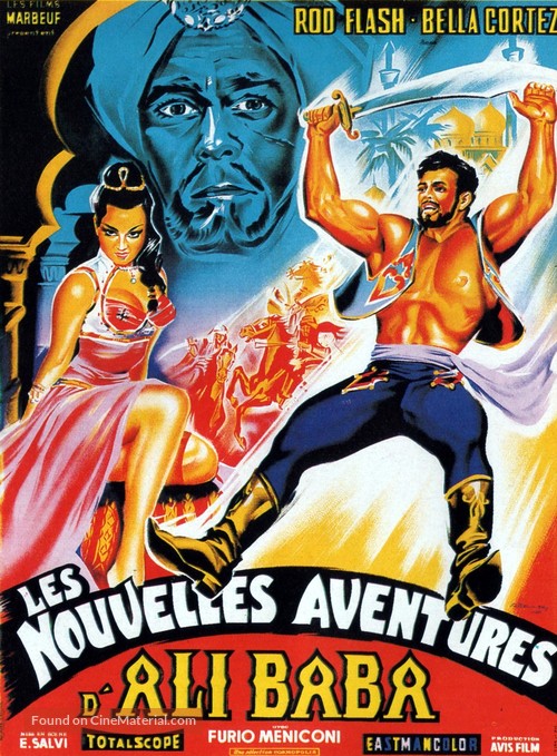 Le 7 fatiche di Al&igrave; Bab&agrave; - French Movie Poster