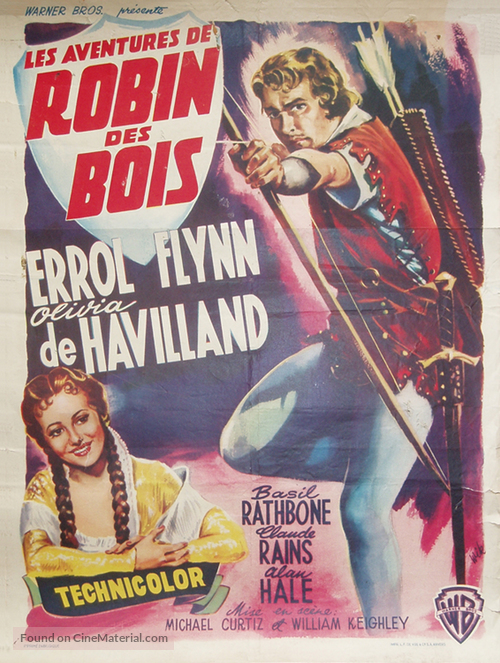 The Adventures of Robin Hood - Belgian Movie Poster