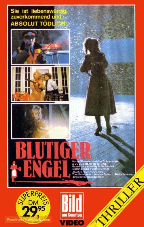 A Judgment in Stone - German VHS movie cover