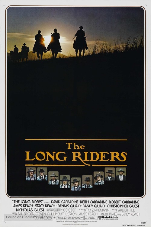 The Long Riders - Movie Poster