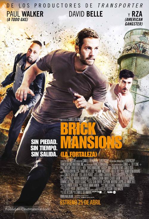 Brick Mansions - Spanish Movie Poster