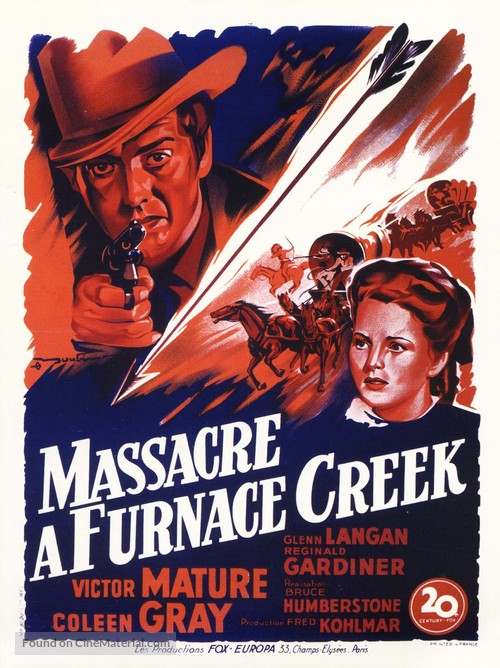 Fury at Furnace Creek - French Movie Poster