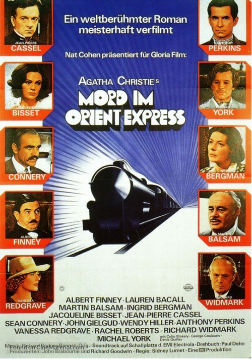 Murder on the Orient Express - German Movie Poster