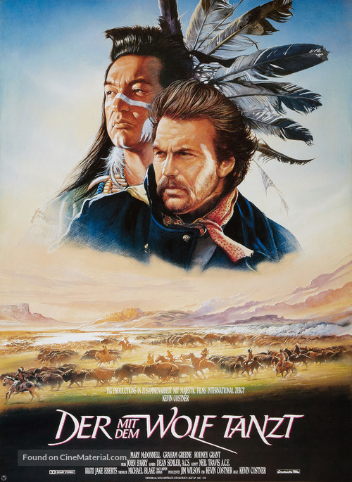 Dances with Wolves - German Movie Poster