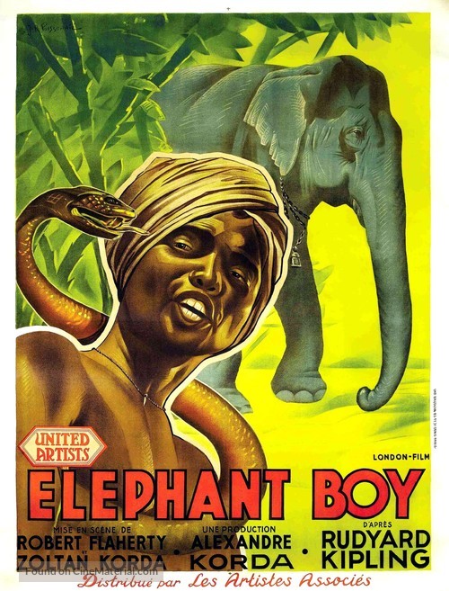 Elephant Boy - French Movie Poster