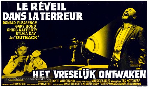 Wake in Fright - Belgian Movie Poster