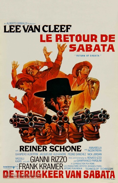 &Egrave; tornato Sabata... hai chiuso un&#039;altra volta - Belgian Movie Poster