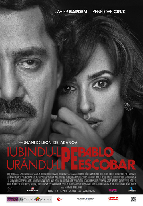 Loving Pablo - Romanian Movie Poster