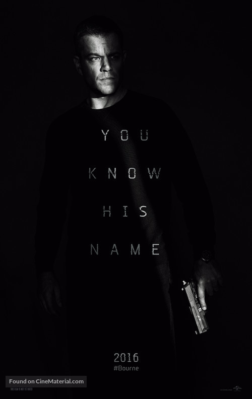 Jason Bourne - Teaser movie poster