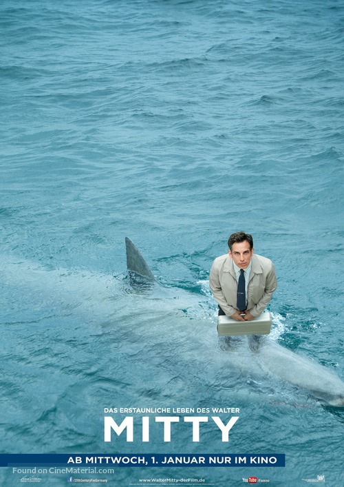 The Secret Life of Walter Mitty - German Movie Poster