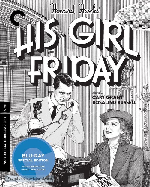 His Girl Friday - Blu-Ray movie cover