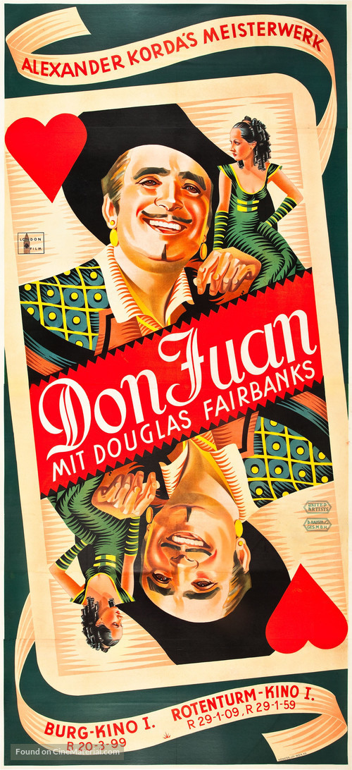 The Private Life of Don Juan - Austrian Movie Poster